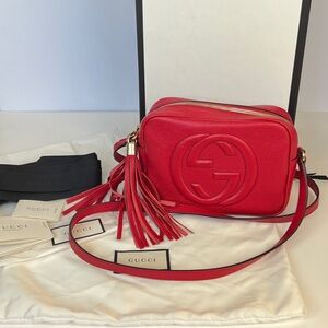EUC Authentic Gucci Soho Disco in Red — Retired by Gucci, Chic & Iconic Full Set